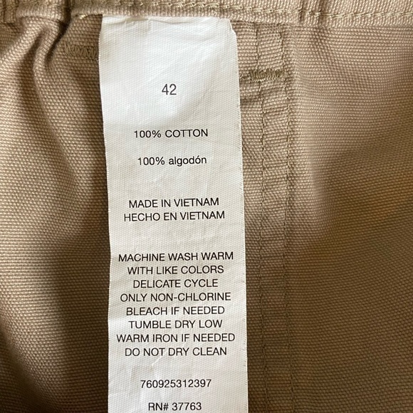 Savane Men’s Hiking Cargo Shorts Size 42 Outdoor Utility Elastic Waist Beige - Picture 10 of 10